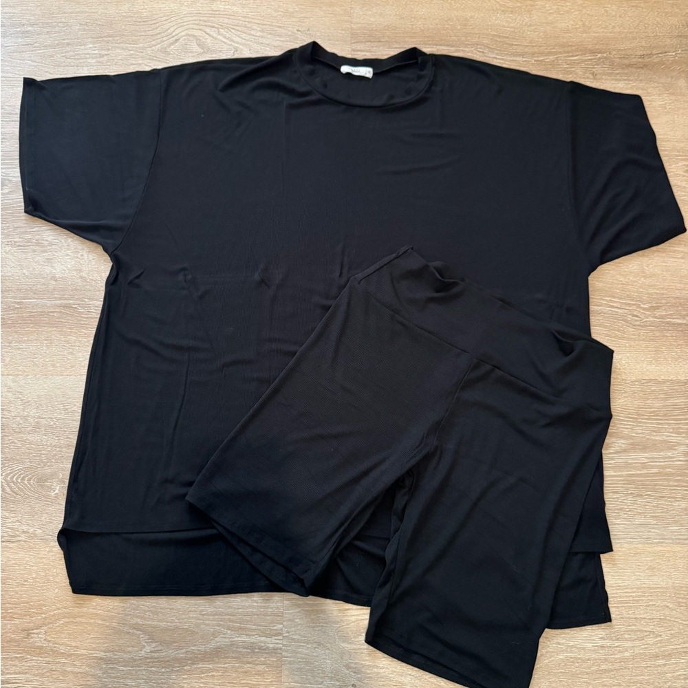 Shop Talulah Novi ribbed tee + shorts set